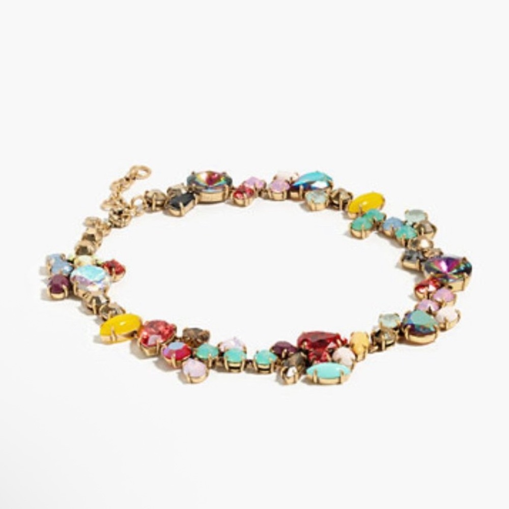 J. Crew Crystal foliage necklace - Picture 7 of 9